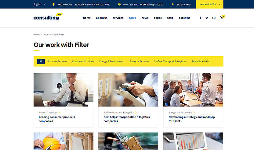 Our work with filter